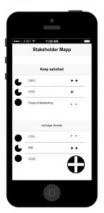 Stakeholder Map App Wireframes