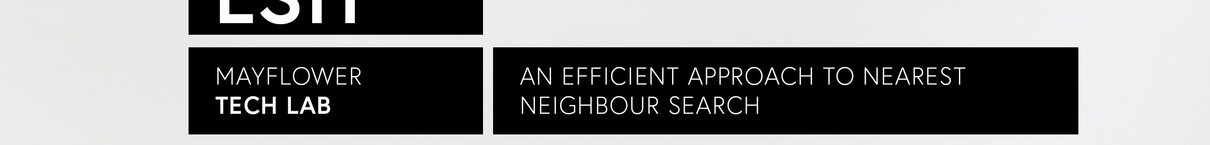 LSH – an efficient approach to nearest neighbour search