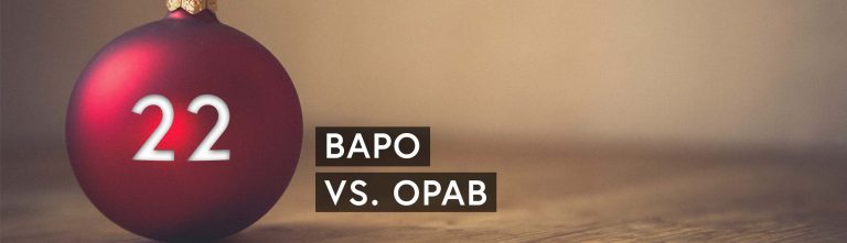Agiler Adventskalender: BAPO vs. OPAB