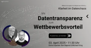 Webinar: Mit Datentransparenz zum Wettbewerbsvorteil
